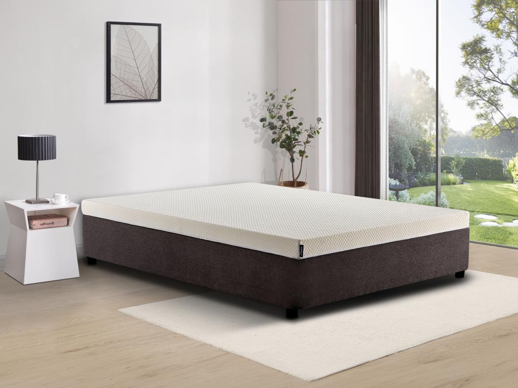 Matratze - 140 x 190 cm - Schaumstoff - mit abnehmbarem Bezug - Stärke 9 cm günstig online kaufen
