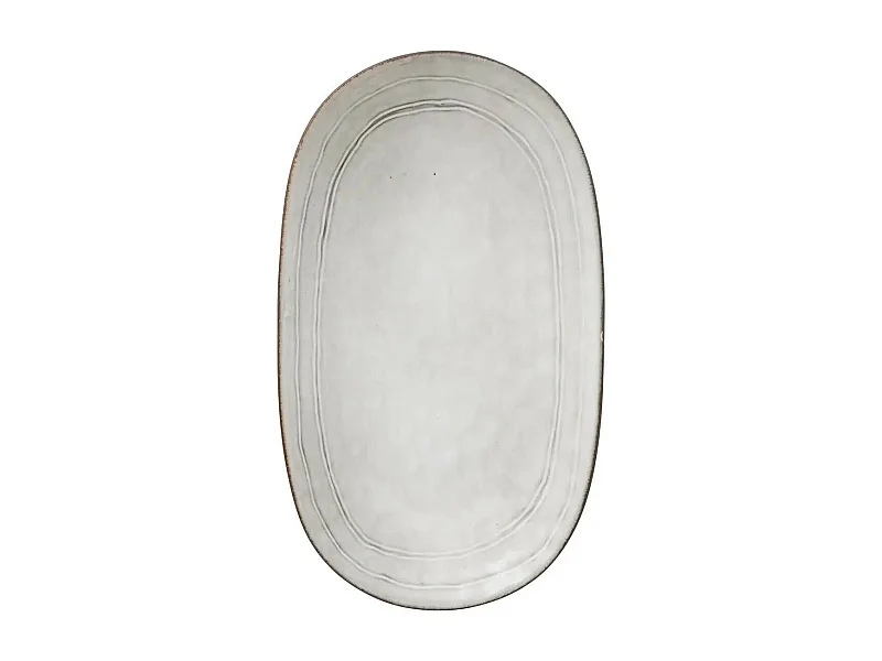 Plat de Présentation Déco "Flower" 31cm Gris