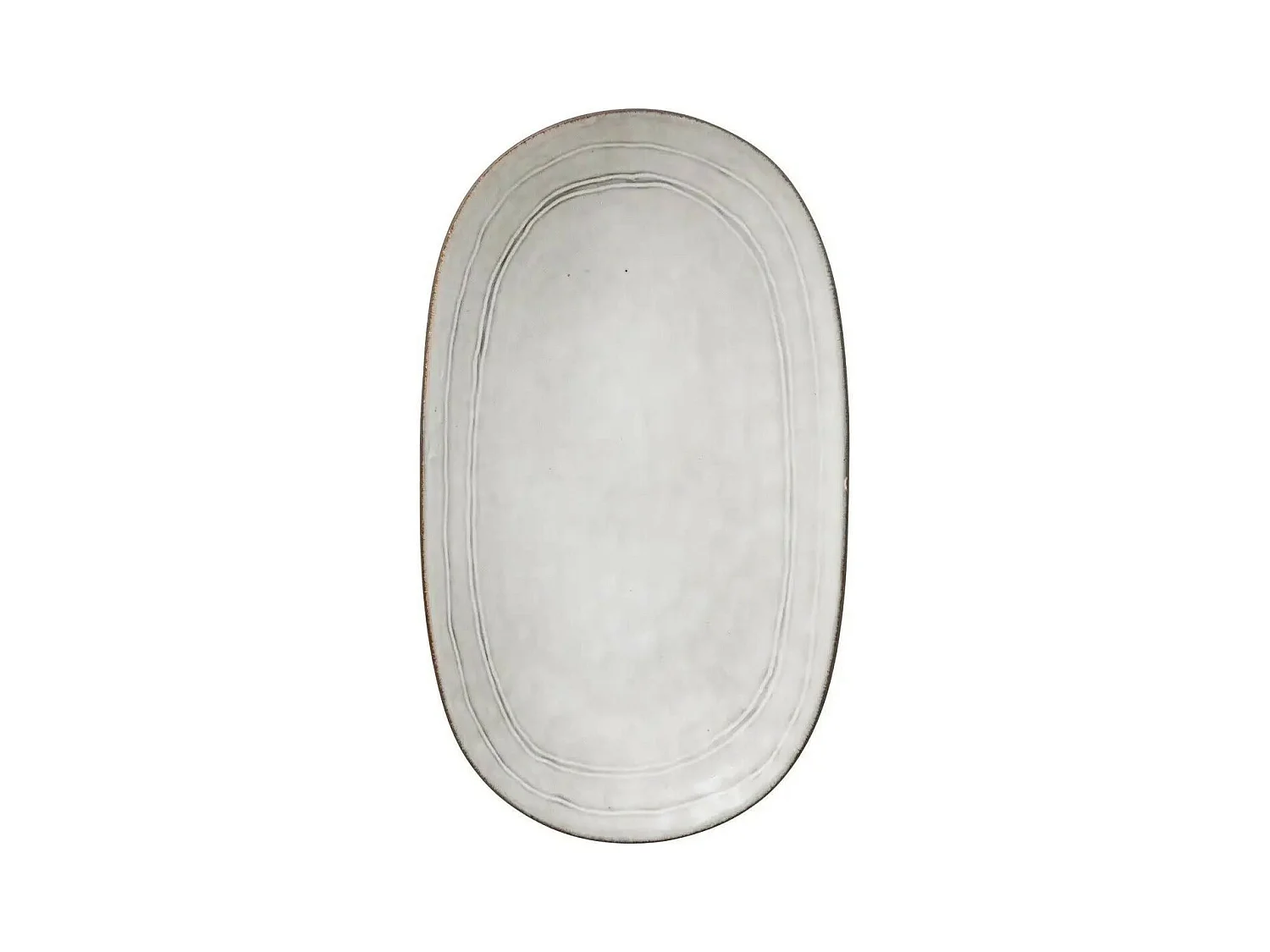 Plat de Présentation Déco "Flower" 31cm Gris