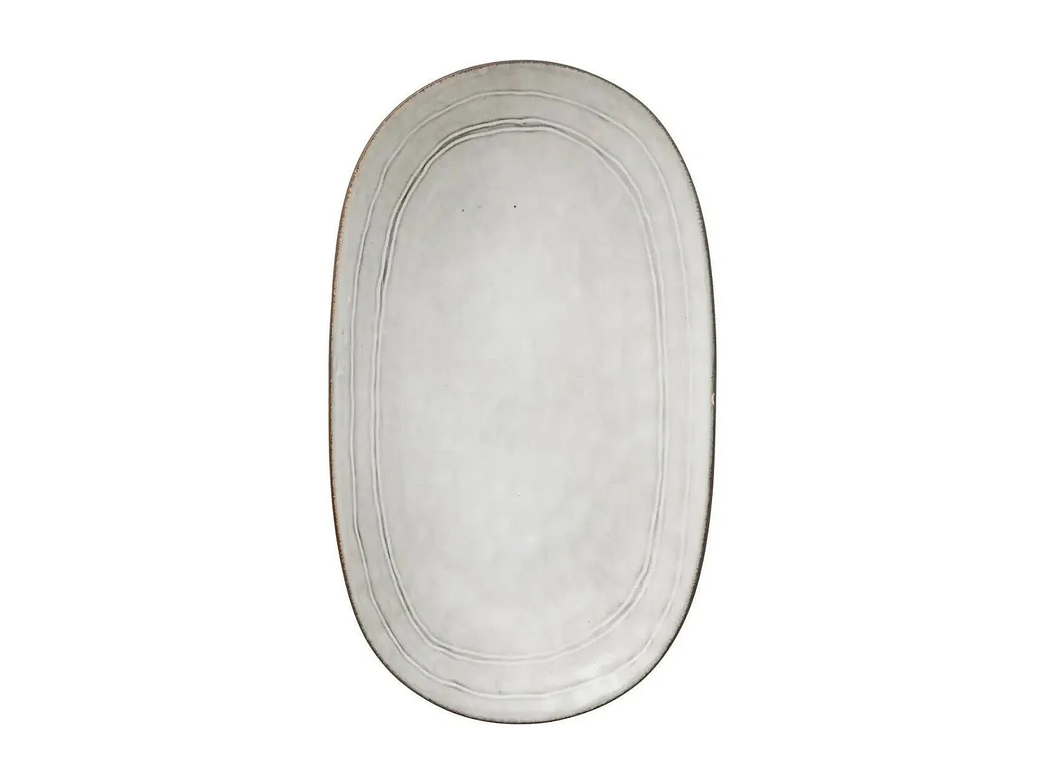 Plat de Présentation Déco "Flower" 31cm Gris