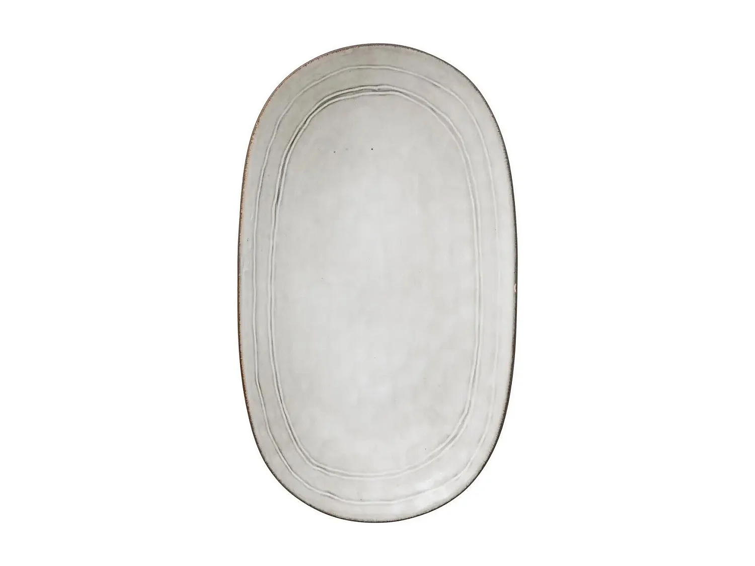 Plat de Présentation Déco "Flower" 31cm Gris