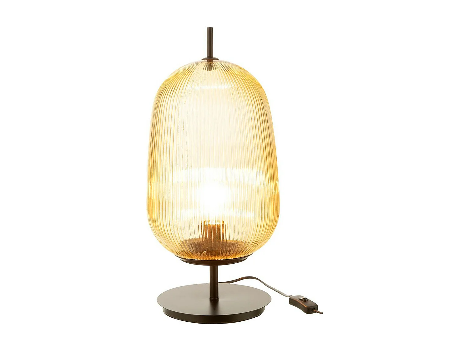 Lampe à Poser en Verre "Oasis II" 45cm Jaune