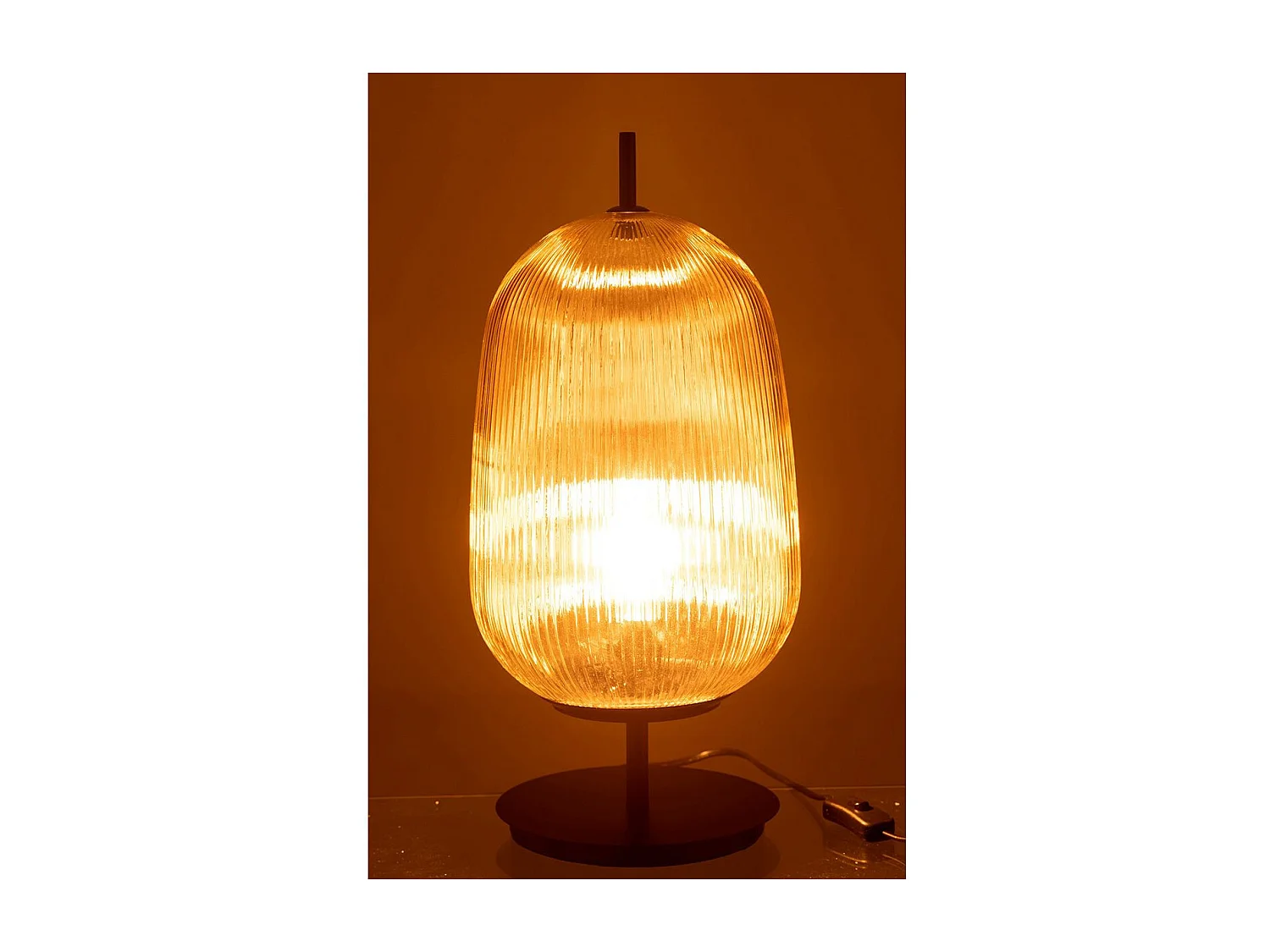 Lampe à Poser en Verre "Oasis II" 45cm Jaune
