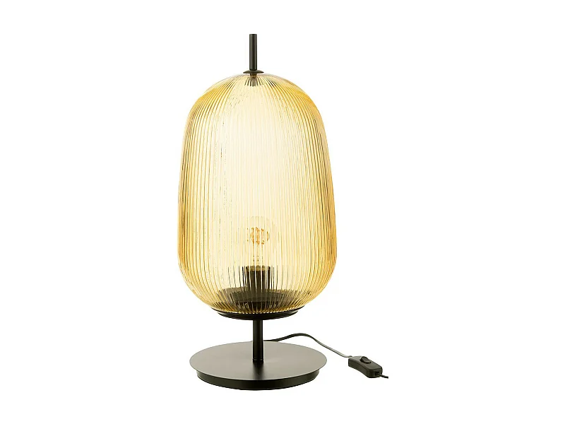Lampe à Poser en Verre "Oasis II" 45cm Jaune