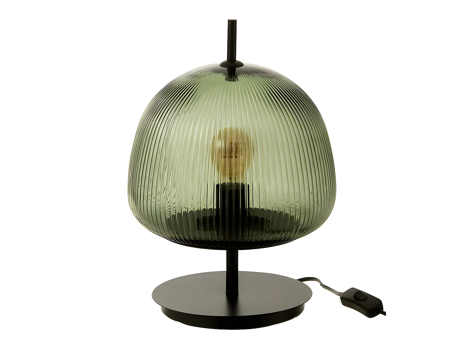 Lampe à Poser en Verre "Oasis" 25cm Vert