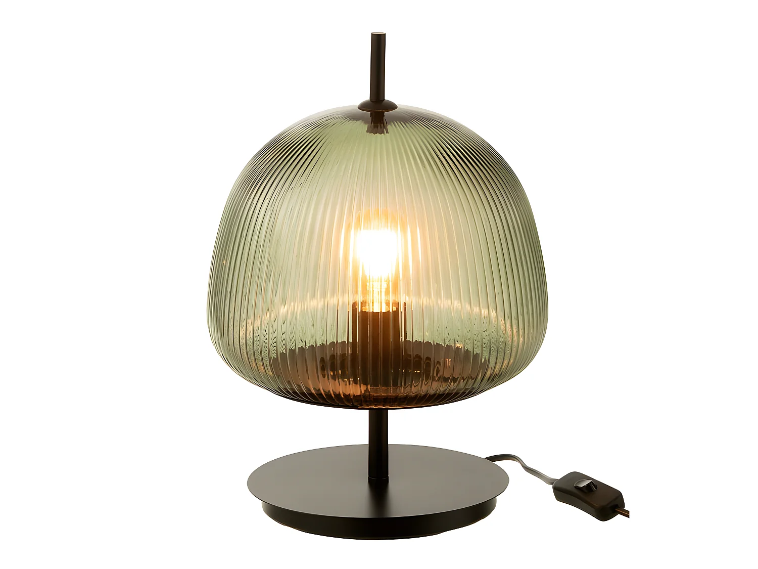 Lampe à Poser en Verre "Oasis" 25cm Vert