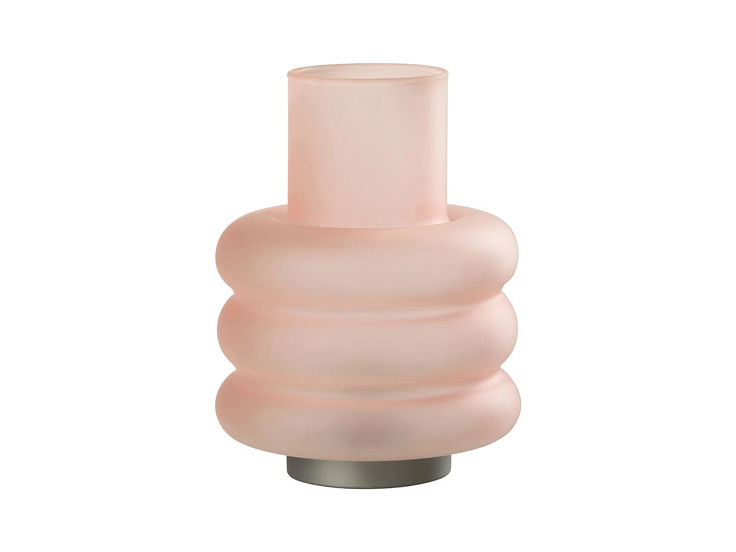 Lampe à Poser Led "Anneaux" 24cm Rose