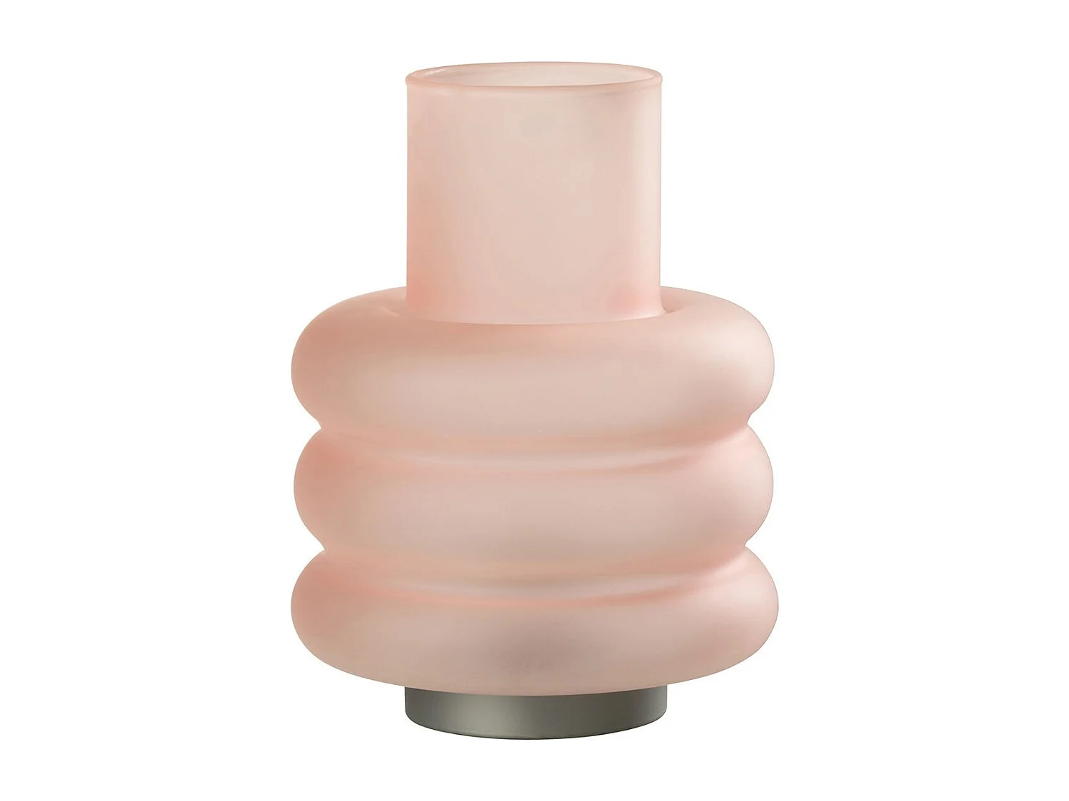 Lampe à Poser Led "Anneaux" 24cm Rose