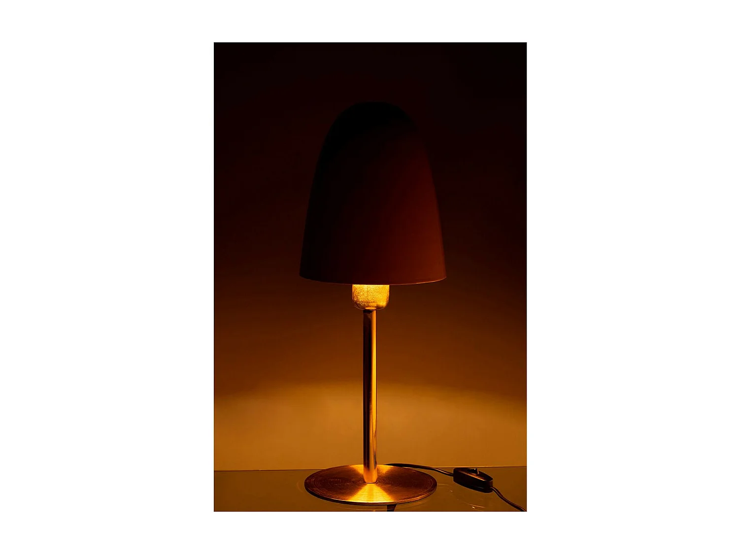 Lampe à Poser en Métal "Denny" 46cm Ocre