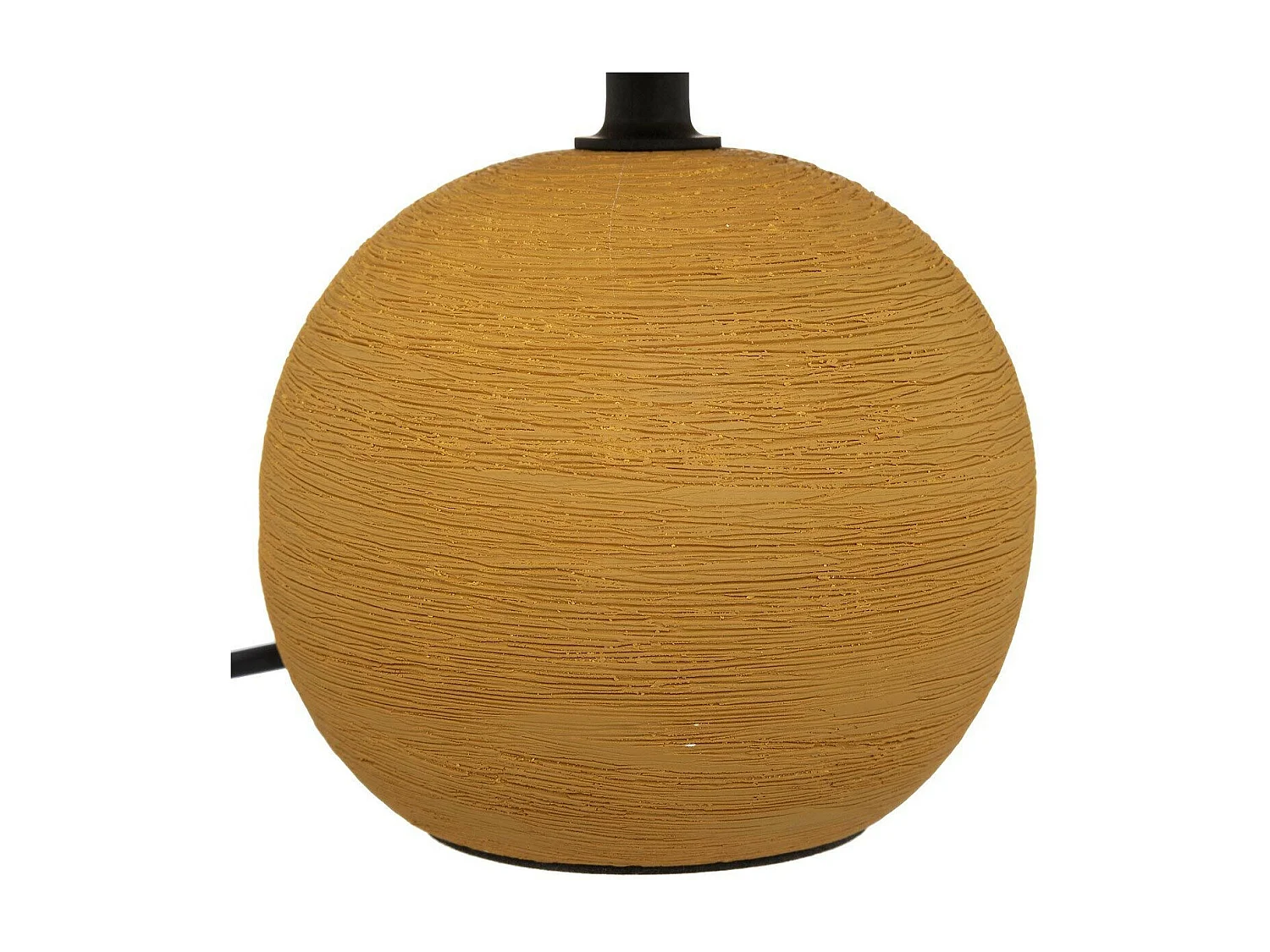 Lampe à Poser Céramique "Boule" 25cm Ocre