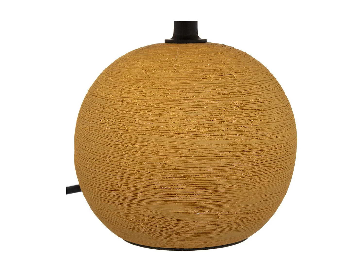 Lampe à Poser Céramique "Boule" 25cm Ocre