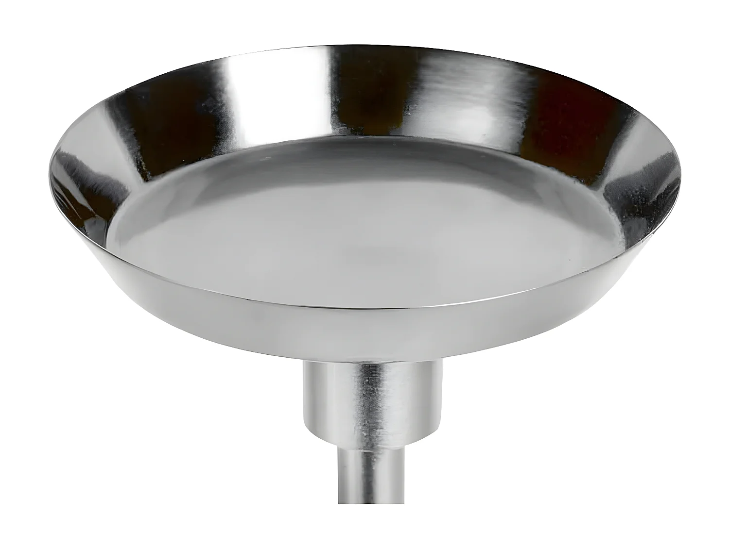 Bougeoir Design en Marbre "Fayya" 22cm Blanc & Argent