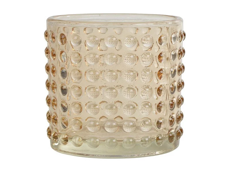 Photophore Bulles en Verre "Arty" 7cm Semoule