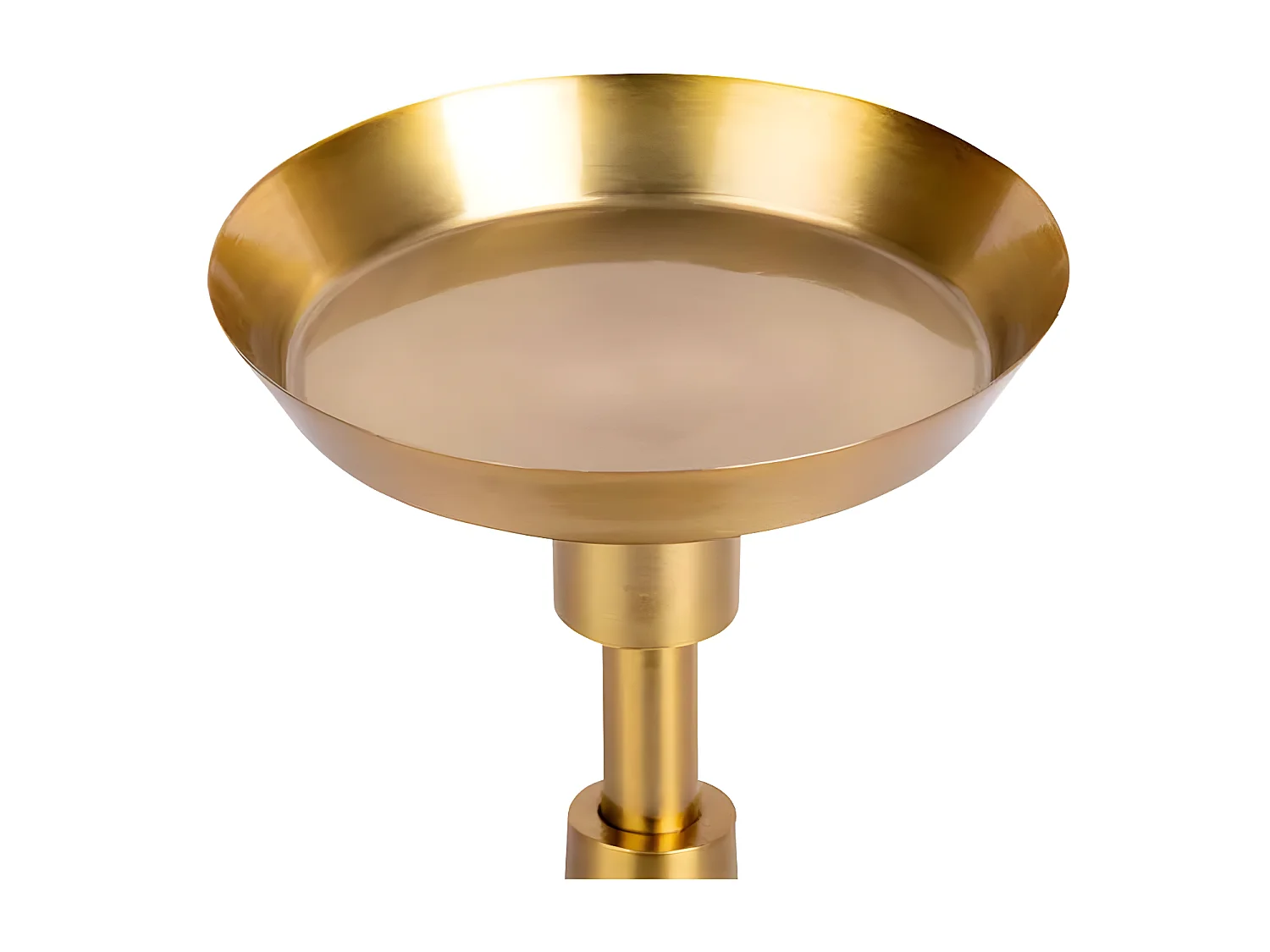 Bougeoir Design en Marbre "Fayya" 22cm Noir & Or