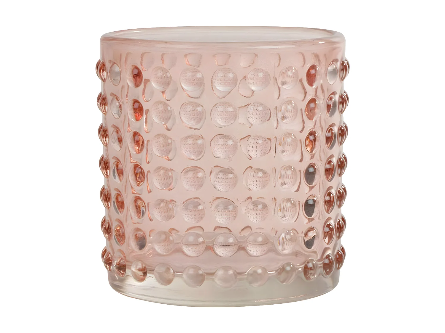 Photophore Bulles en Verre "Arty" 7cm Blush