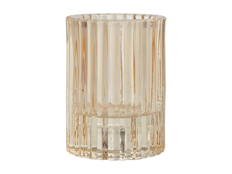 Photophore Réversible en Verre "Arty" 7cm Semoule