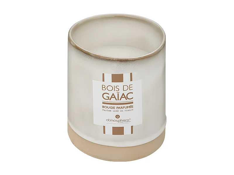Bougie Parfumée Déco "Marty" 600g Bois de Gaïac