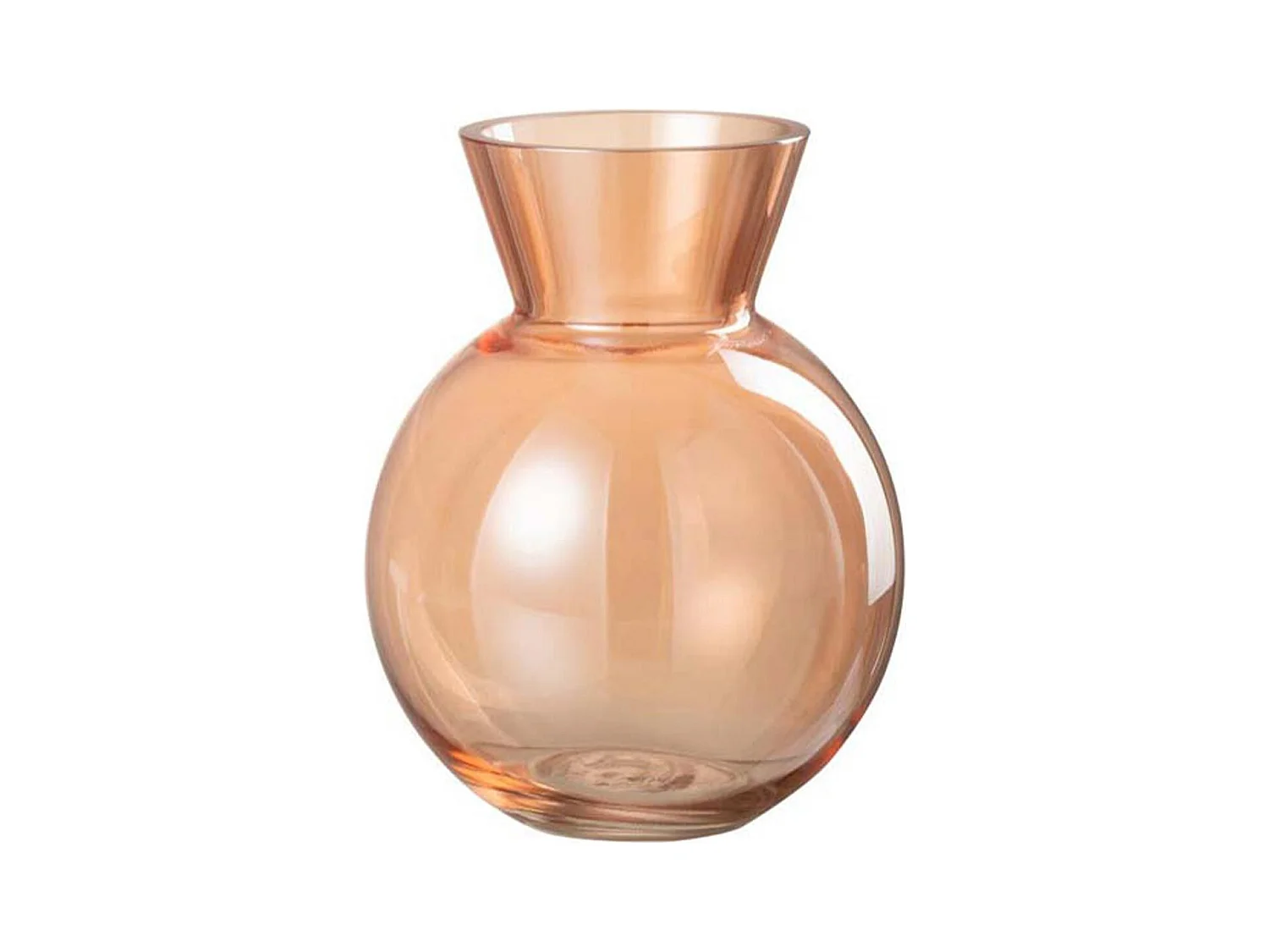 Vase Design en Verre "Lucy" 18cm Orange