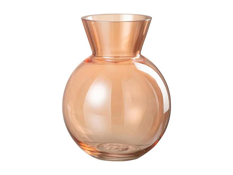 Vase Design en Verre "Lucy" 18cm Orange