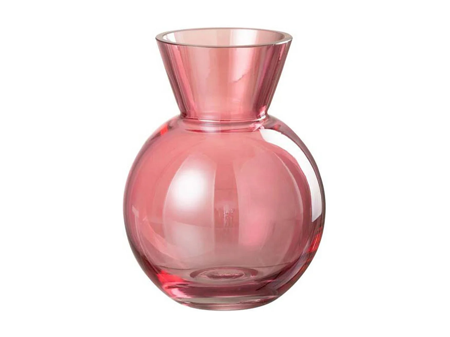 Vase Design en Verre "Lucy" 18cm Rouge