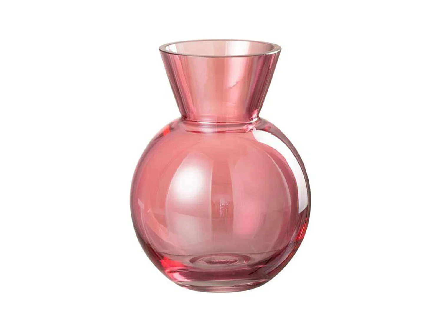 Vase Design en Verre "Lucy" 18cm Rouge