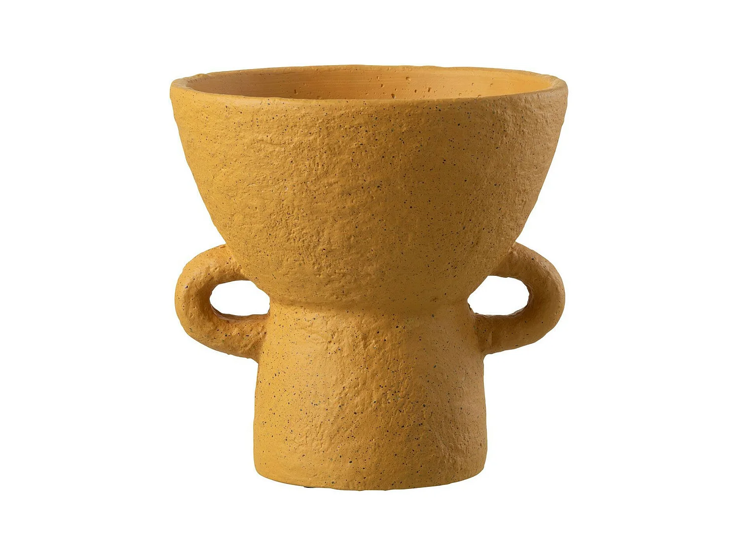 Vase Rond Design "Zenia" 25cm Ocre