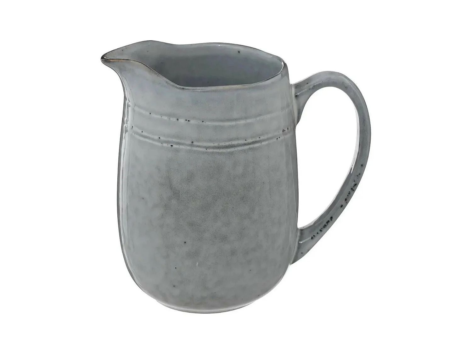 Pichet en Grès Design "Flower" 1L Bleu
