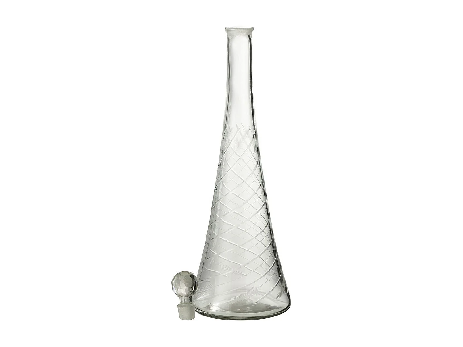 Carafe en Verre Tiges "Anastasia" 43cm Transparent