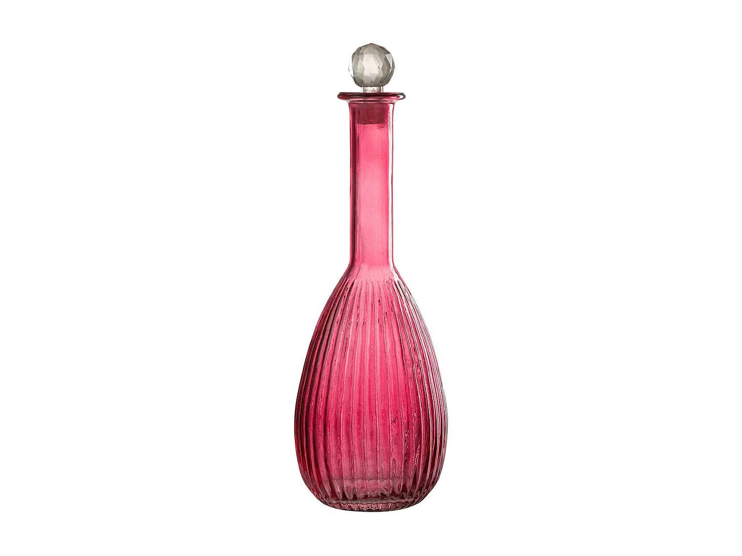 Carafe en Verre Lignes "Anastasia" 39cm Rouge