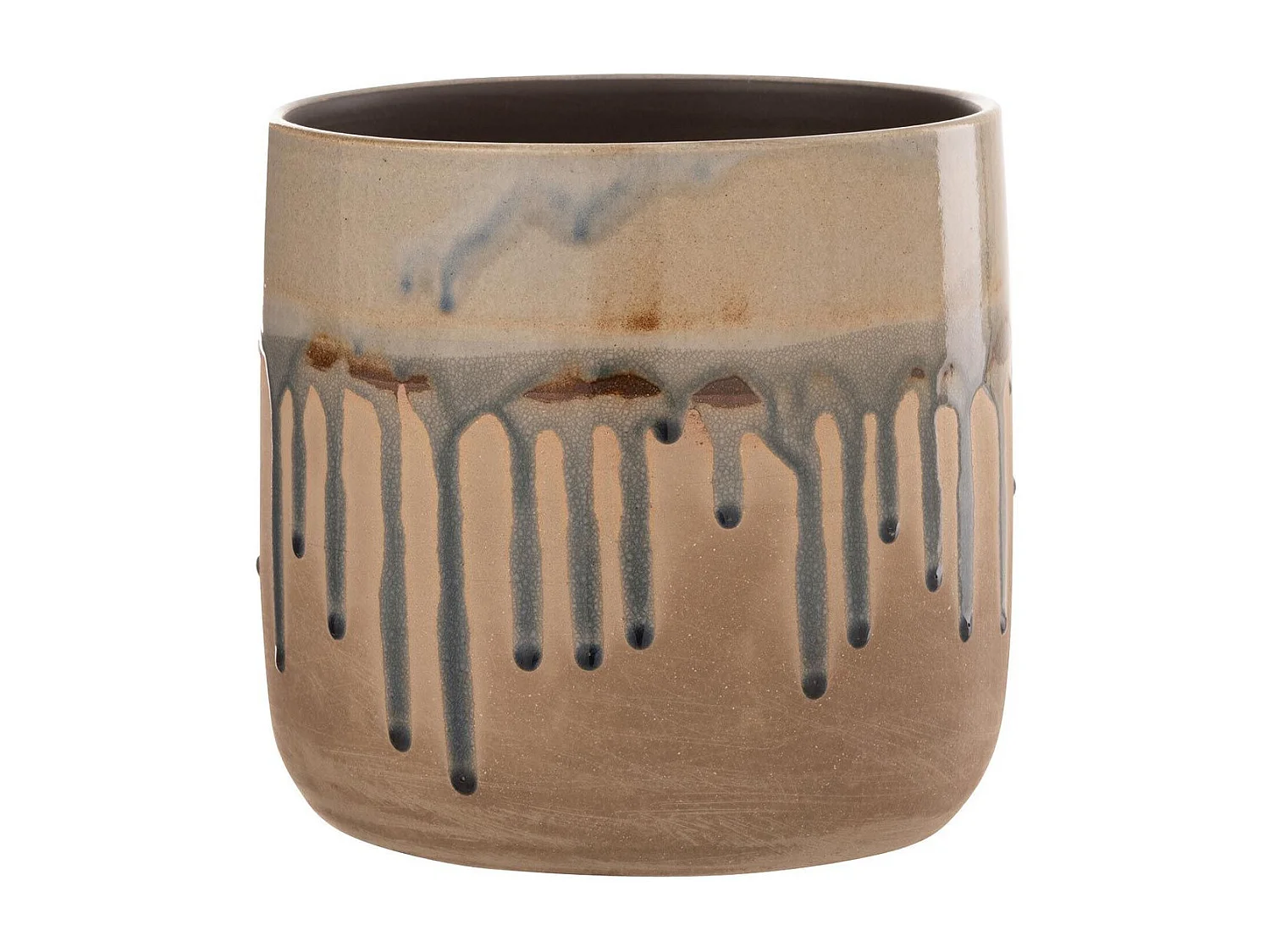 Cache-Pot en Céramique "Droplet" 18cm Beige