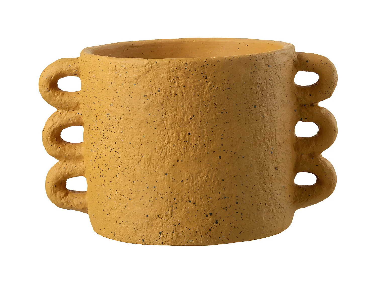 Cache-Pot Design "Zenia" 33cm Ocre