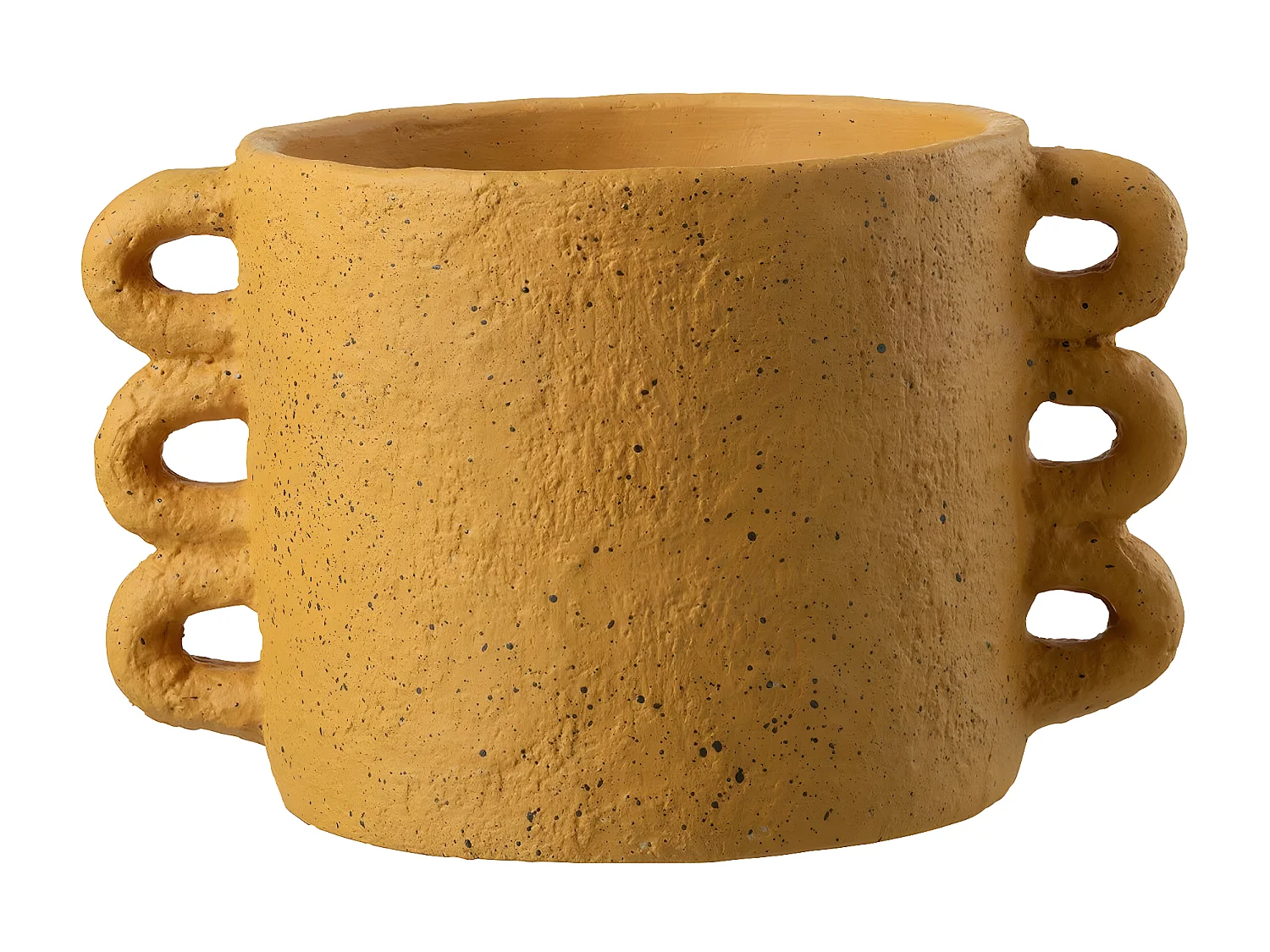 Cache-Pot Design "Zenia" 33cm Ocre