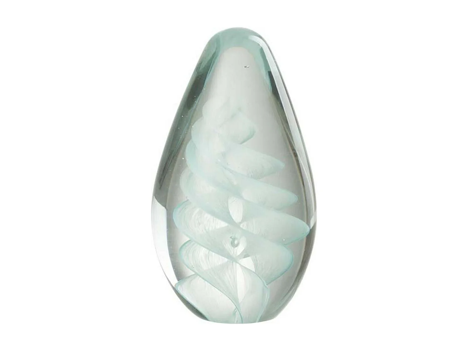 Presse-Papier Design "Spirale" 14cm Bleu Cyan