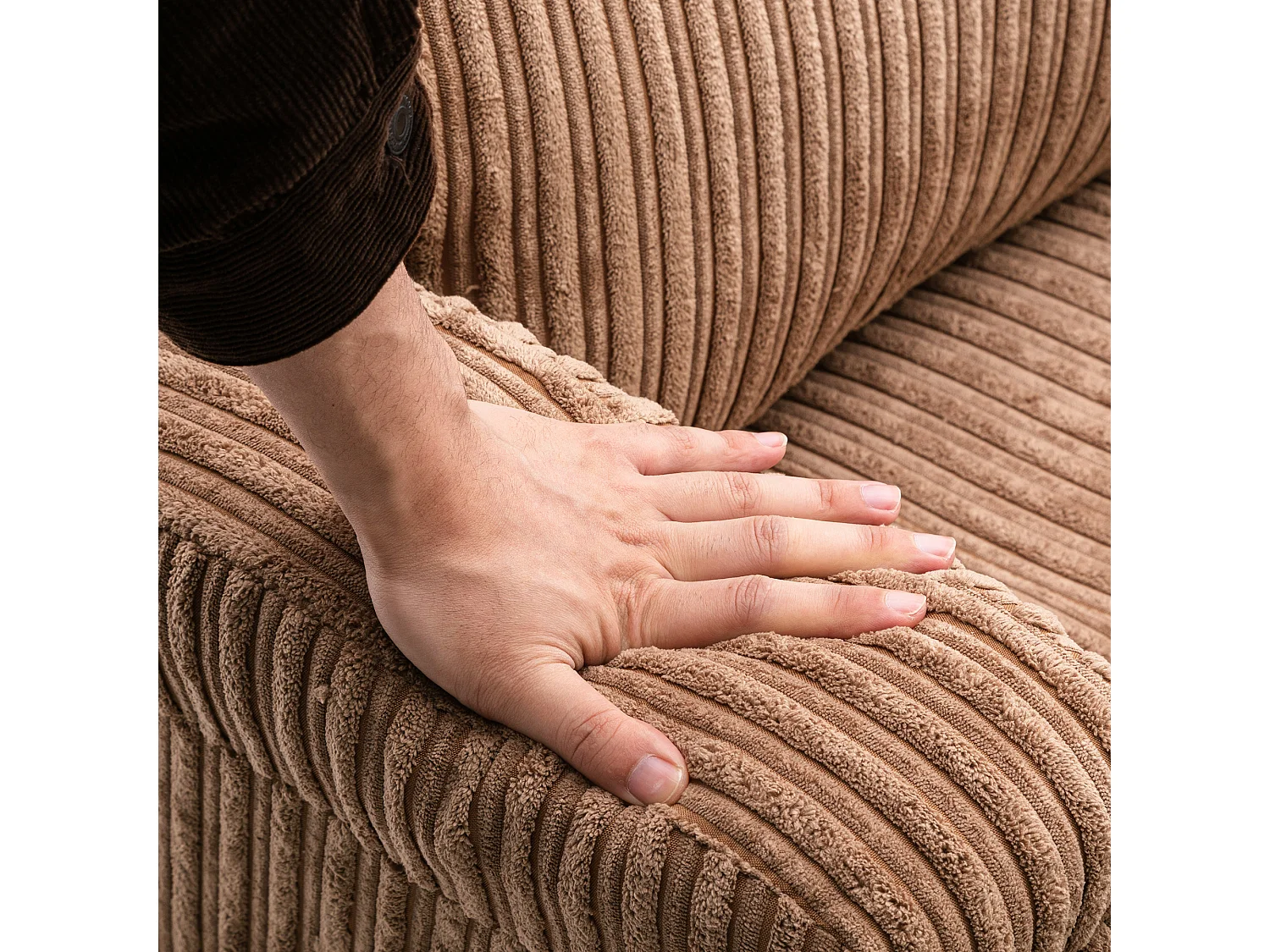 Fauteuil relax électrique avec fonctions de chauffage et de vibration - 2 porte-gobelets et poches latéralles - Marron
