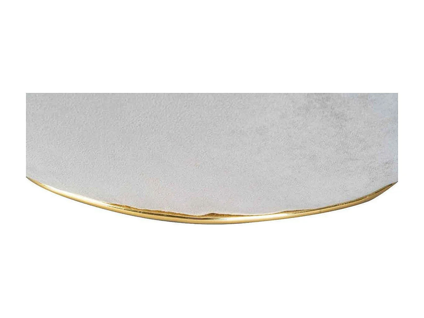 Tabouret Design "Contessa" 60cm Taupe & Or