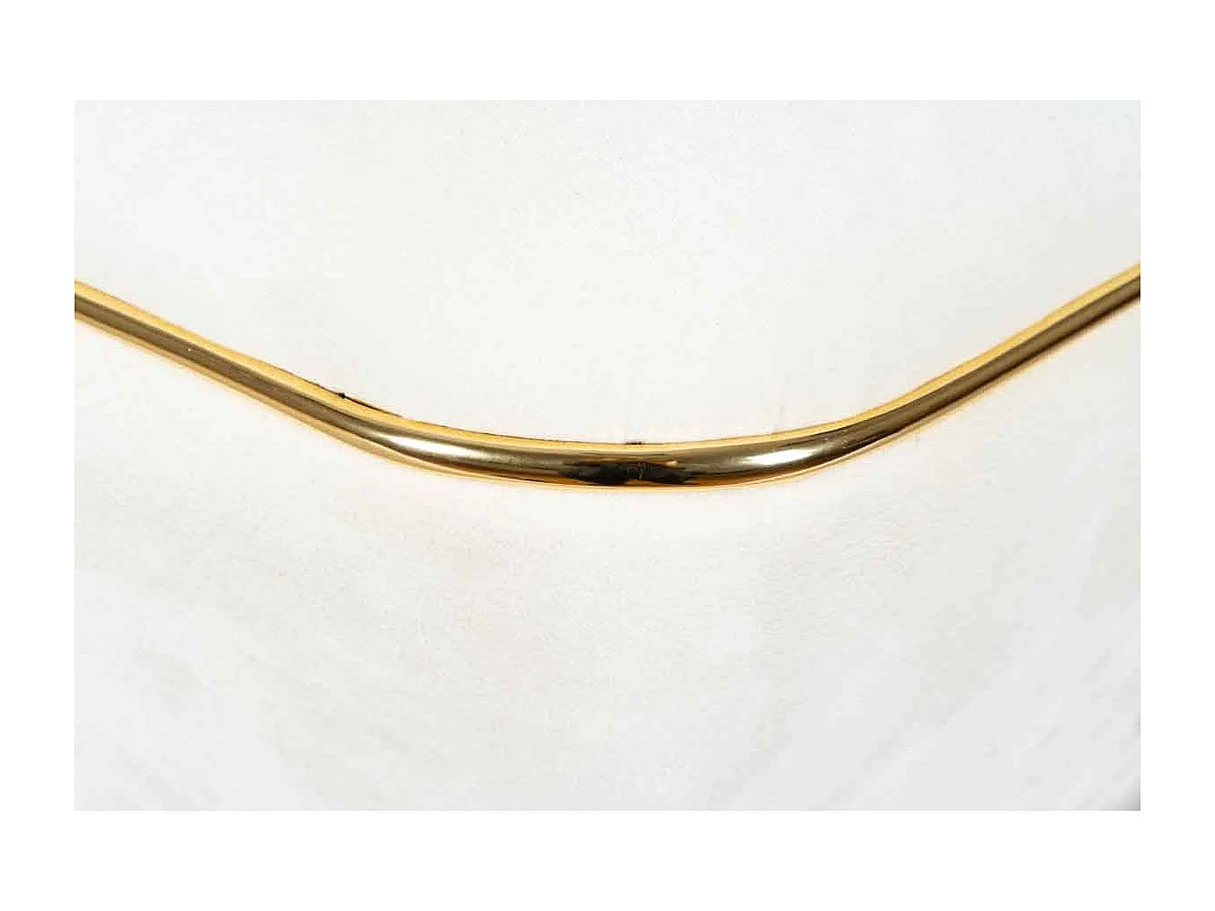 Tabouret Design "Contessa" 60cm Ivoire & Or