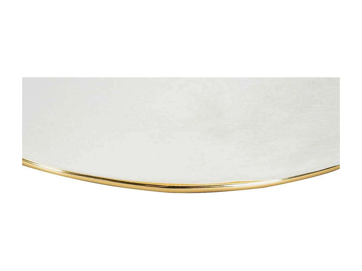 Tabouret Design "Contessa" 60cm Ivoire & Or