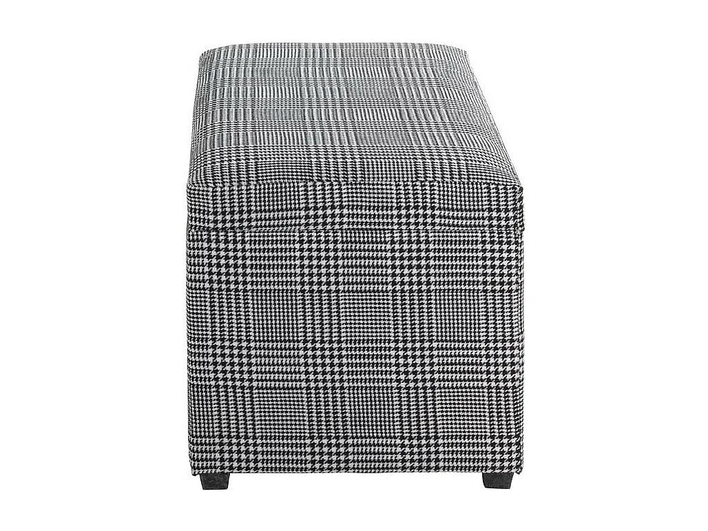 Coffre de Rangement "Lozima" 65cm Noir & Blanc
