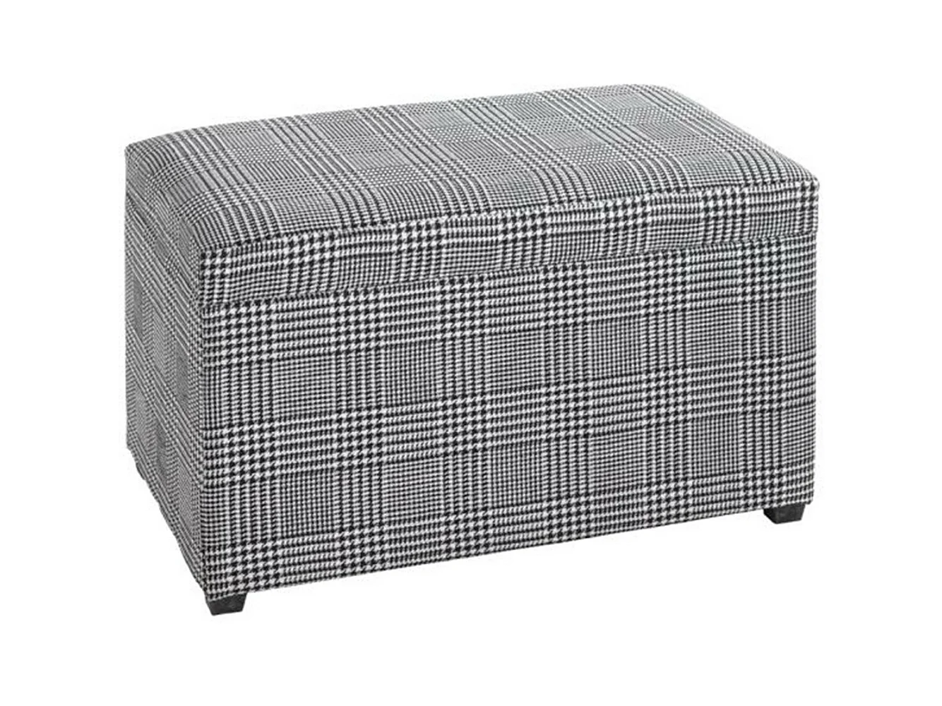 Coffre de Rangement "Lozima" 65cm Noir & Blanc