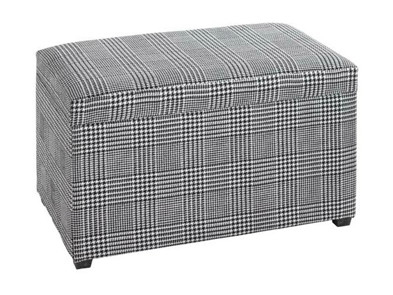 Coffre de Rangement "Lozima" 65cm Noir & Blanc