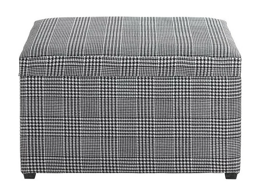 Coffre de Rangement "Lozima" 65cm Noir & Blanc