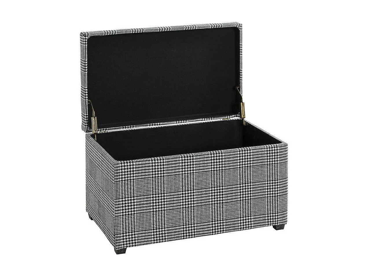 Coffre de Rangement "Lozima" 65cm Noir & Blanc
