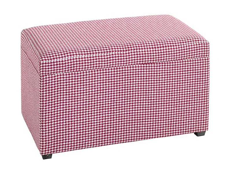 Coffre de Rangement "Aghana" 65cm Rose & Blanc