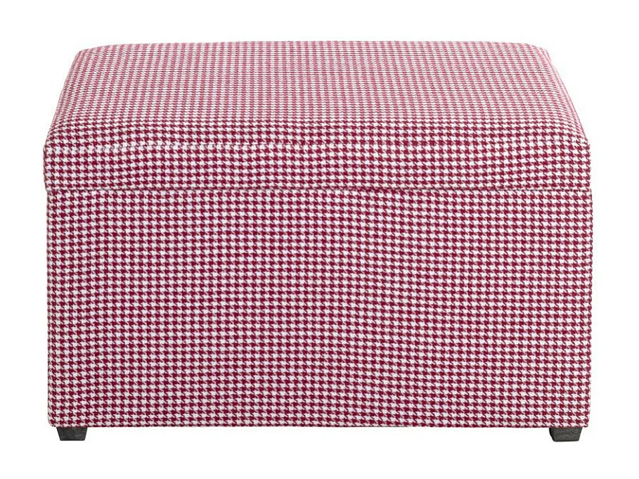 Coffre de Rangement "Aghana" 65cm Rose & Blanc