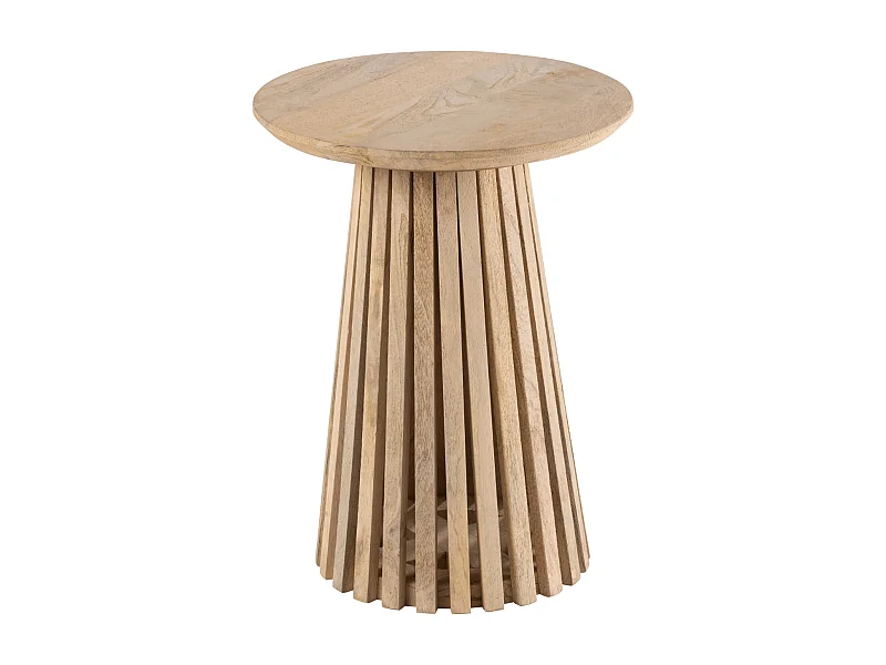 Table d'Appoint Design en Bois "Vincent" 40cm Naturel