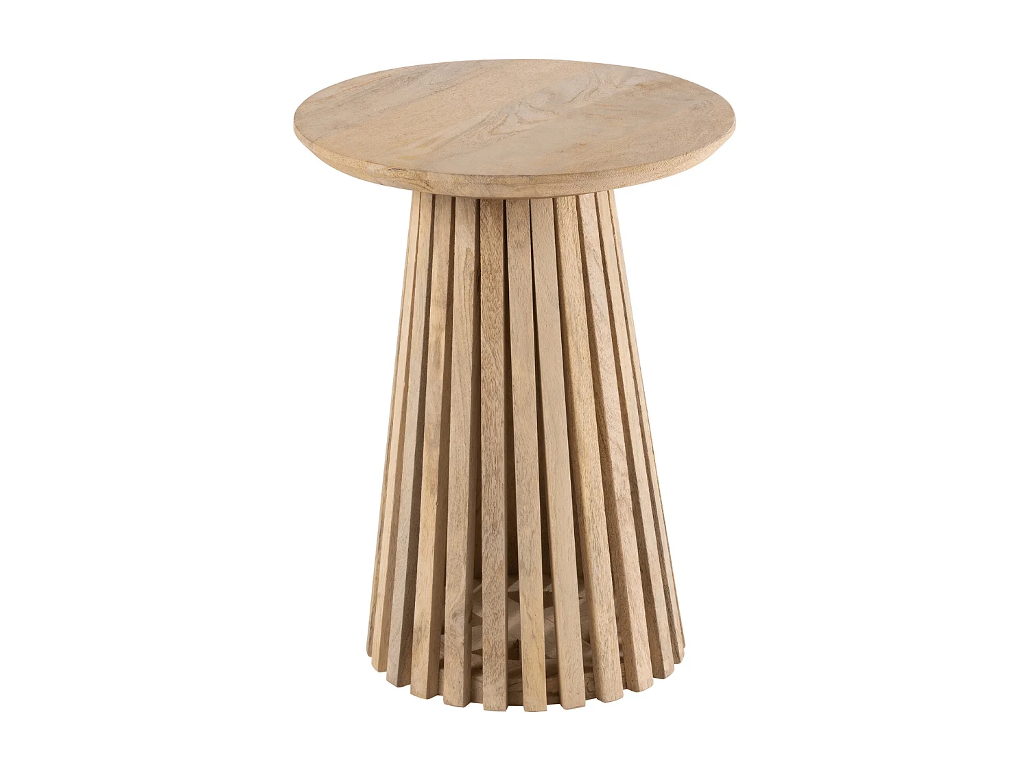 Table d'Appoint Design en Bois "Vincent" 40cm Naturel