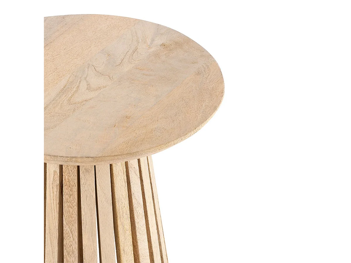 Table d'Appoint Design en Bois "Vincent" 40cm Naturel