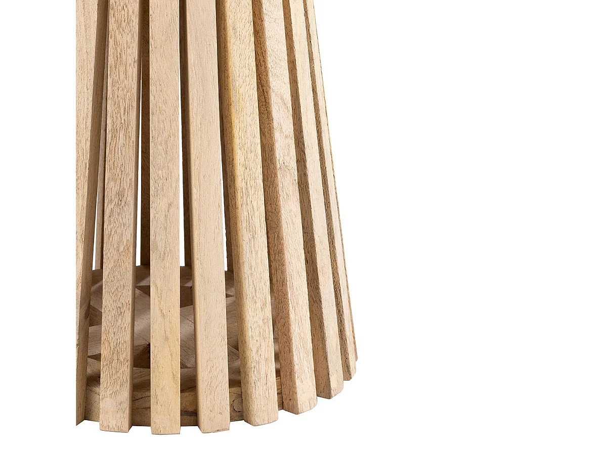 Table d'Appoint Design en Bois "Vincent" 40cm Naturel