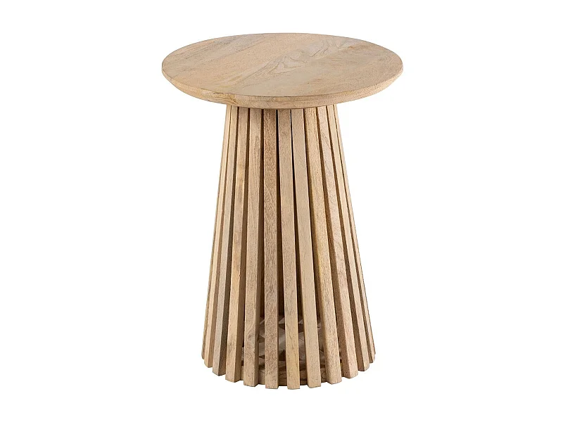 Table d'Appoint Design en Bois "Vincent" 40cm Naturel