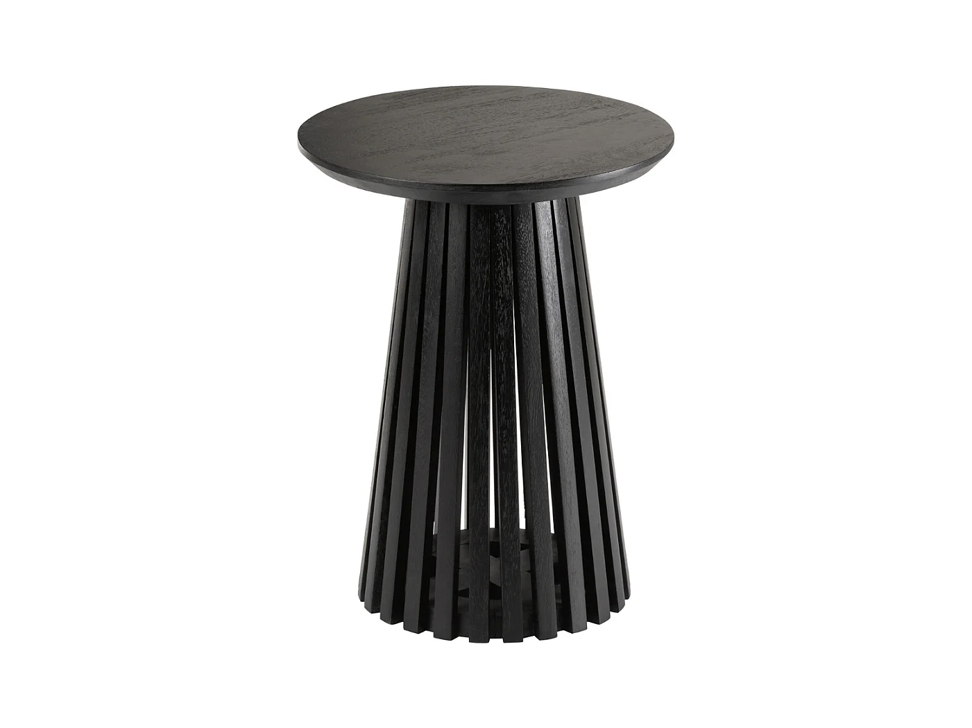 Table d'Appoint Design en Bois "Vincent" 40cm Noir